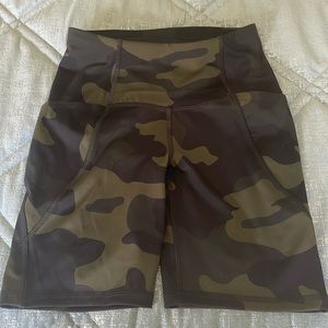 All In Motion Camo Biker Athletic Shorts  XS